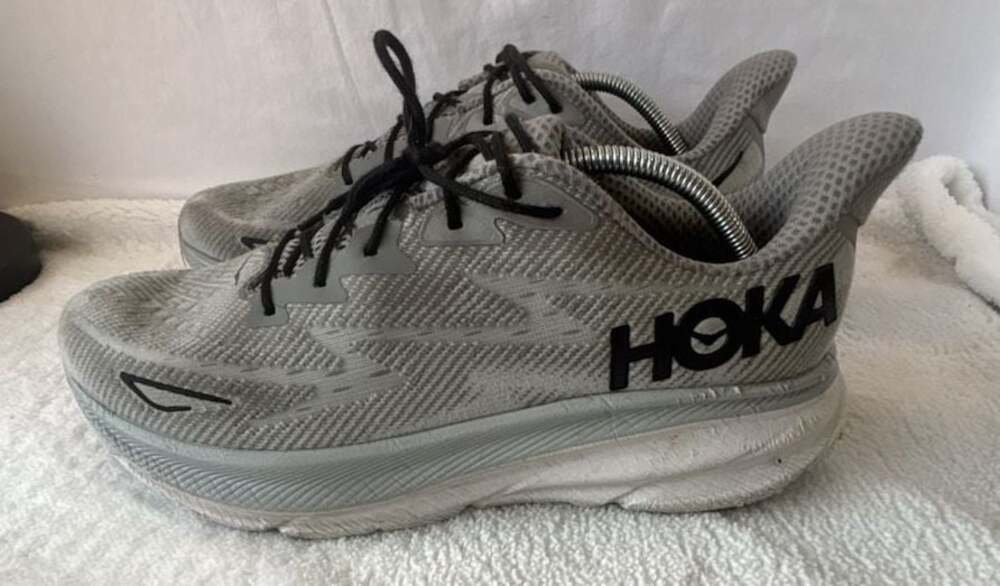 Hoka One One Men's Clifton 9 Road Running Shoes in Harbor Mist/Black